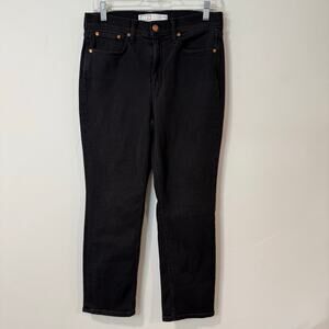 AYR Women's Jeans The Yes Yes Yes Straight Ankle Black 29